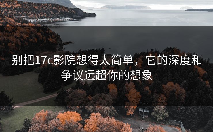 别把17c影院想得太简单，它的深度和争议远超你的想象