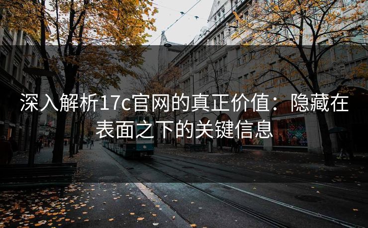 深入解析17c官网的真正价值：隐藏在表面之下的关键信息